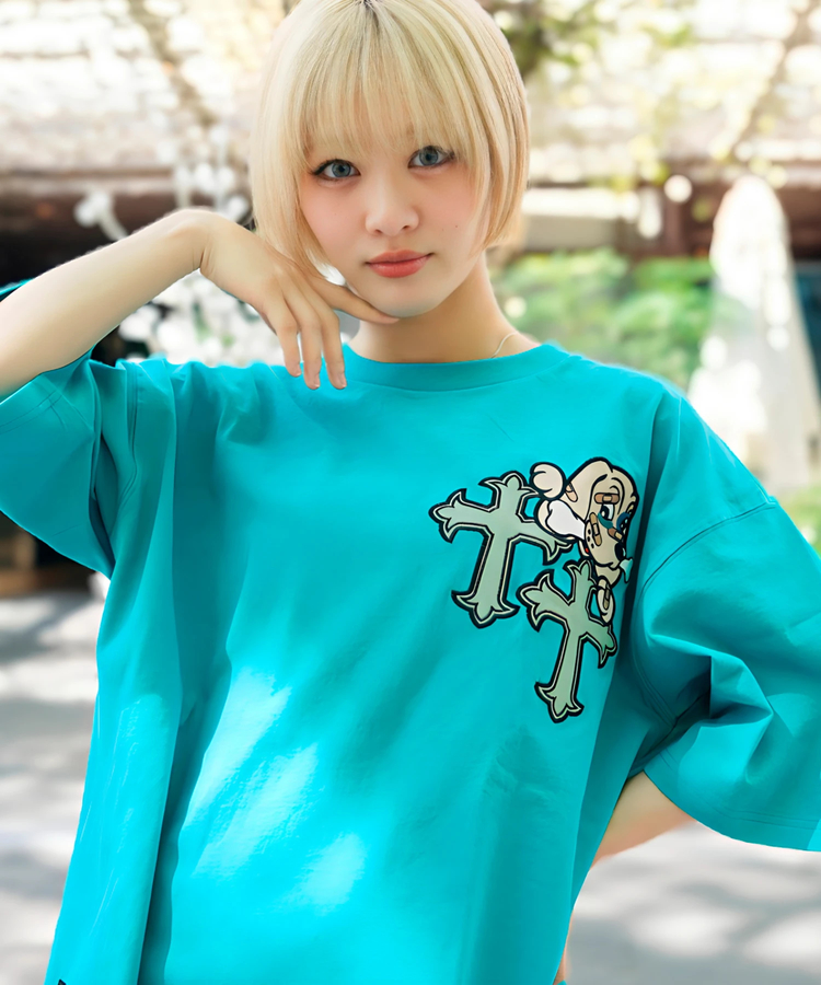 JACKROSE(ジャックローズ) |【GALFY×GALLIS ADDICTION】クロスガリノハーツTee SS(MENS/WOMENS)