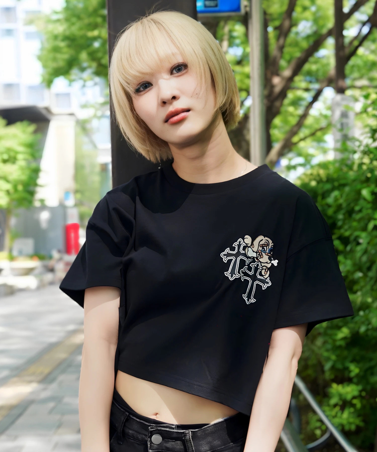 JACKROSE(ジャックローズ) |【GALFY×GALLIS ADDICTION】クロスガリノハーツTee SS(MENS/WOMENS)
