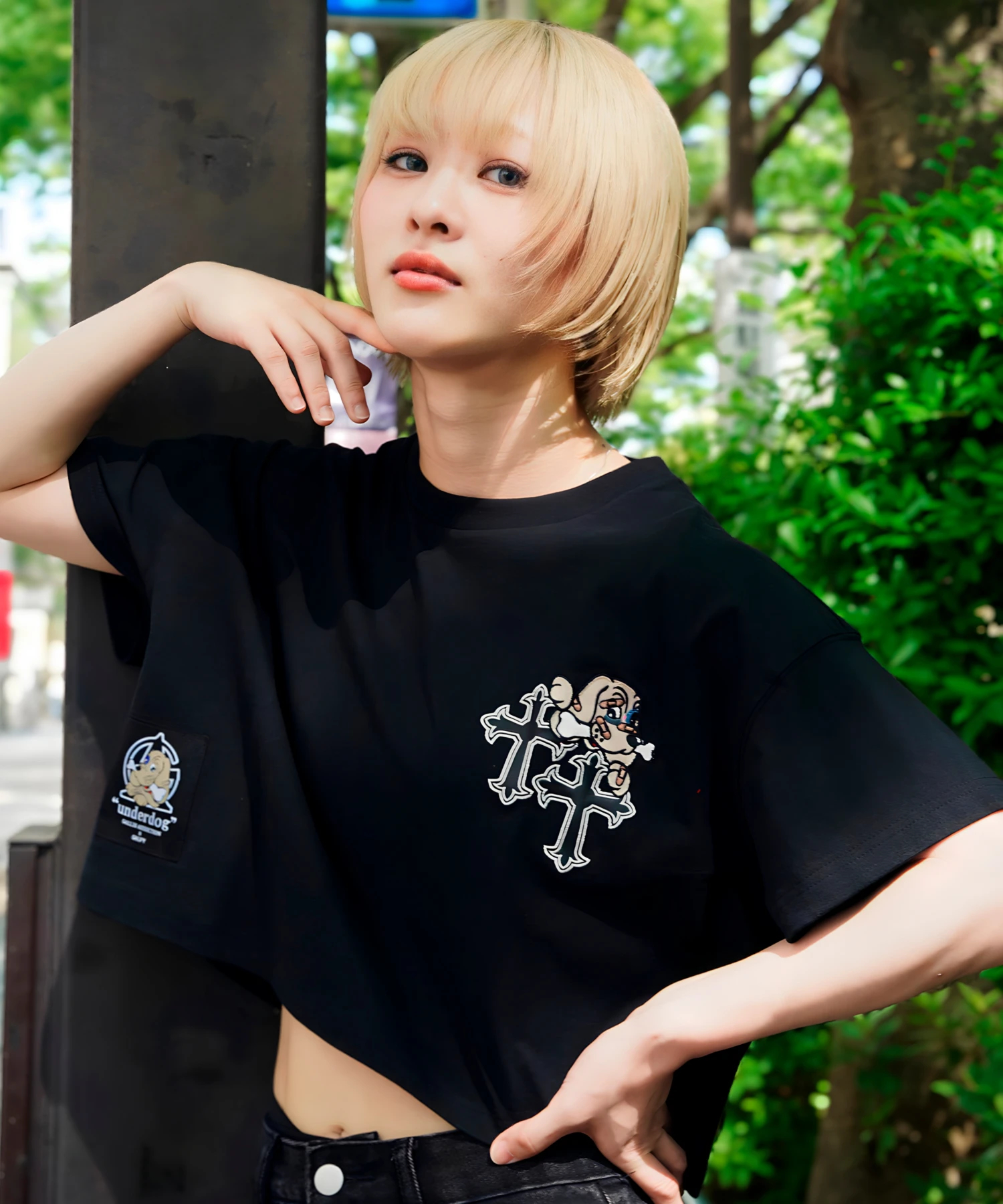 GALFY×GALLIS ADDICTION】クロスガリノハーツTee SS(MENS/WOMENS