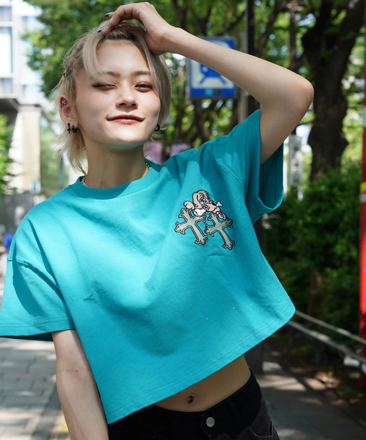 JACKROSE(ジャックローズ) |【GALFY×GALLIS ADDICTION】クロスガリノハーツTee SS(MENS/WOMENS)