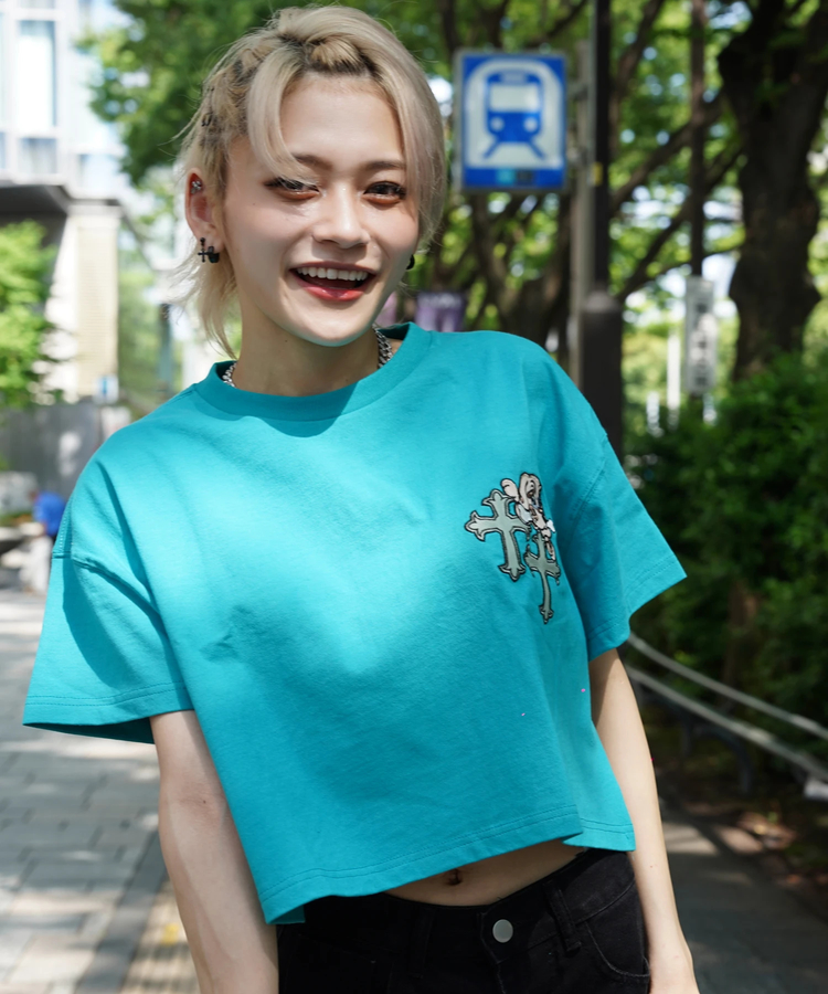 JACKROSE(ジャックローズ) |【GALFY×GALLIS ADDICTION】クロスガリノハーツTee SS(MENS/WOMENS)