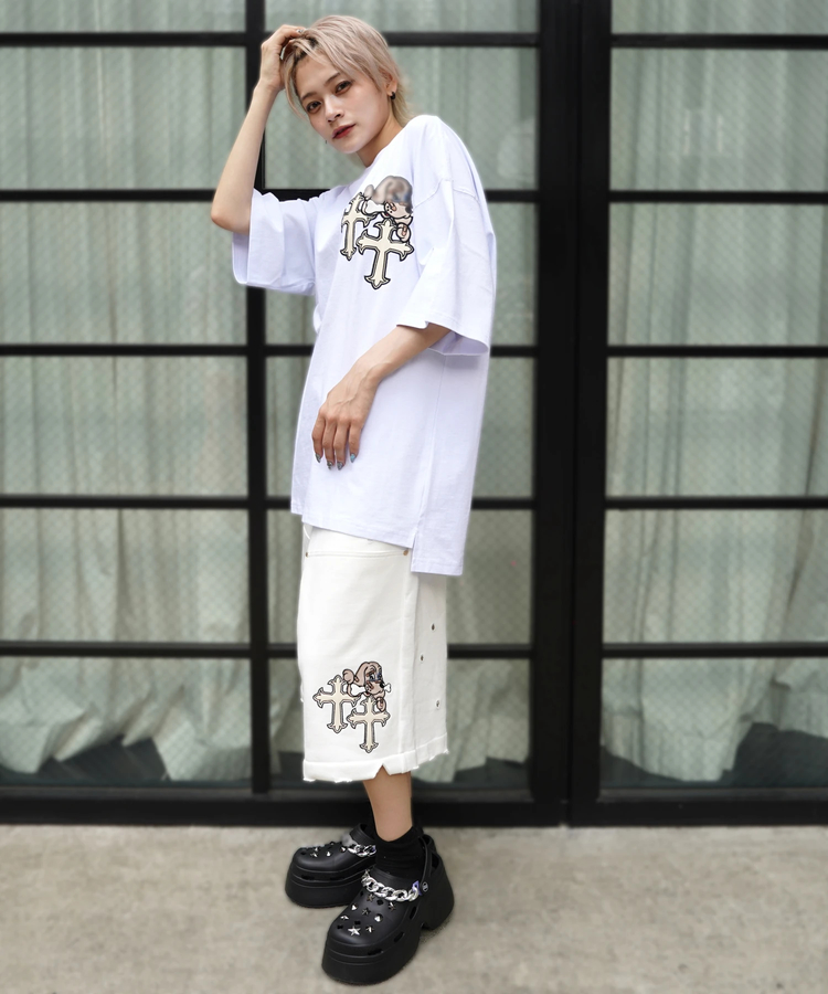 JACKROSE(ジャックローズ) |【GALFY×GALLIS ADDICTION】クロスガリノハーツTee SS(MENS/WOMENS)