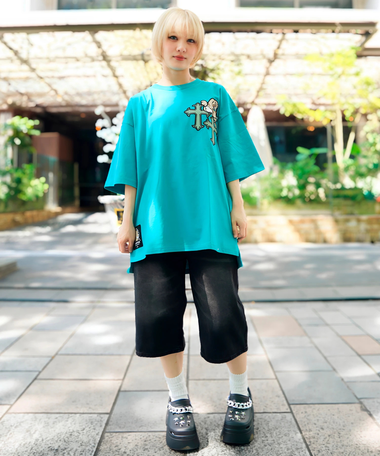 JACKROSE(ジャックローズ) |【GALFY×GALLIS ADDICTION】クロスガリノハーツTee SS(MENS/WOMENS)