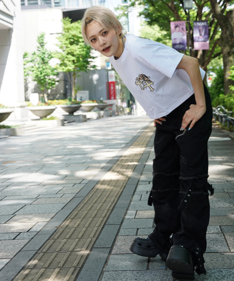 JACKROSE(ジャックローズ) |【GALFY×GALLIS ADDICTION】クロスガリノハーツTee SS(MENS/WOMENS)
