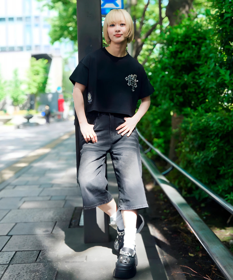 JACKROSE(ジャックローズ) |【GALFY×GALLIS ADDICTION】クロスガリノハーツTee SS(MENS/WOMENS)