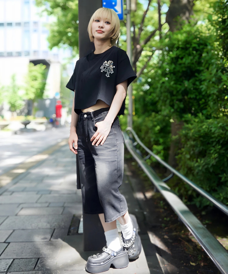 JACKROSE(ジャックローズ) |【GALFY×GALLIS ADDICTION】クロスガリノハーツTee SS(MENS/WOMENS)