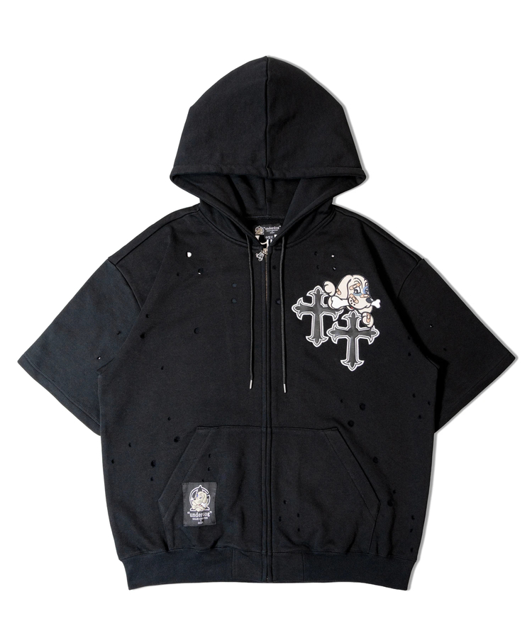 JACKROSE(ジャックローズ) |【GALFY×GALLIS ADDICTION】クロスガリノハーツ半袖パーカー*セットアップ対応(MENS/WOMENS)