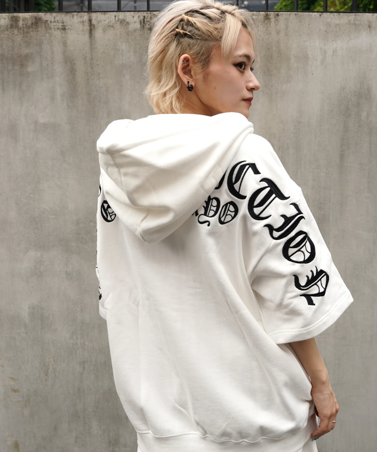 JACKROSE(ジャックローズ) |【GALFY×GALLIS ADDICTION】クロスガリノハーツ半袖パーカー*セットアップ対応(MENS/WOMENS)