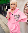 JACKROSE(ジャックローズ) |【GALFY×GALLIS ADDICTION】クロスガリノハーツ半袖パーカー*セットアップ対応(MENS/WOMENS)