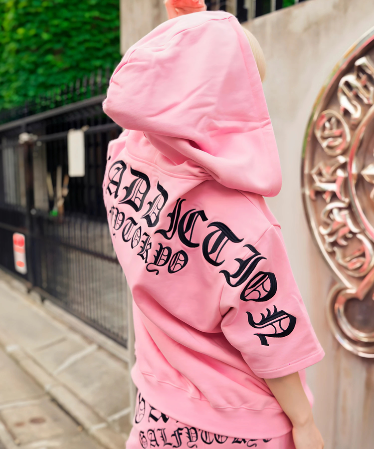 JACKROSE(ジャックローズ) |【GALFY×GALLIS ADDICTION】クロスガリノハーツ半袖パーカー*セットアップ対応(MENS/WOMENS)
