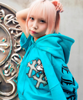 JACKROSE(ジャックローズ) |【GALFY×GALLIS ADDICTION】クロスガリノハーツ半袖パーカー*セットアップ対応(MENS/WOMENS)
