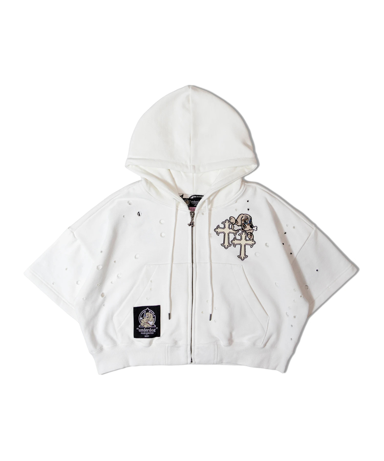 JACKROSE(ジャックローズ) |【GALFY×GALLIS ADDICTION】クロスガリノハーツ半袖パーカー*セットアップ対応(MENS/WOMENS)