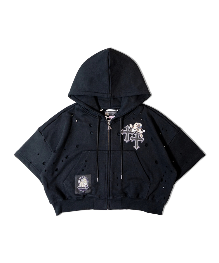 JACKROSE(ジャックローズ) |【GALFY×GALLIS ADDICTION】クロスガリノハーツ半袖パーカー*セットアップ対応(MENS/WOMENS)