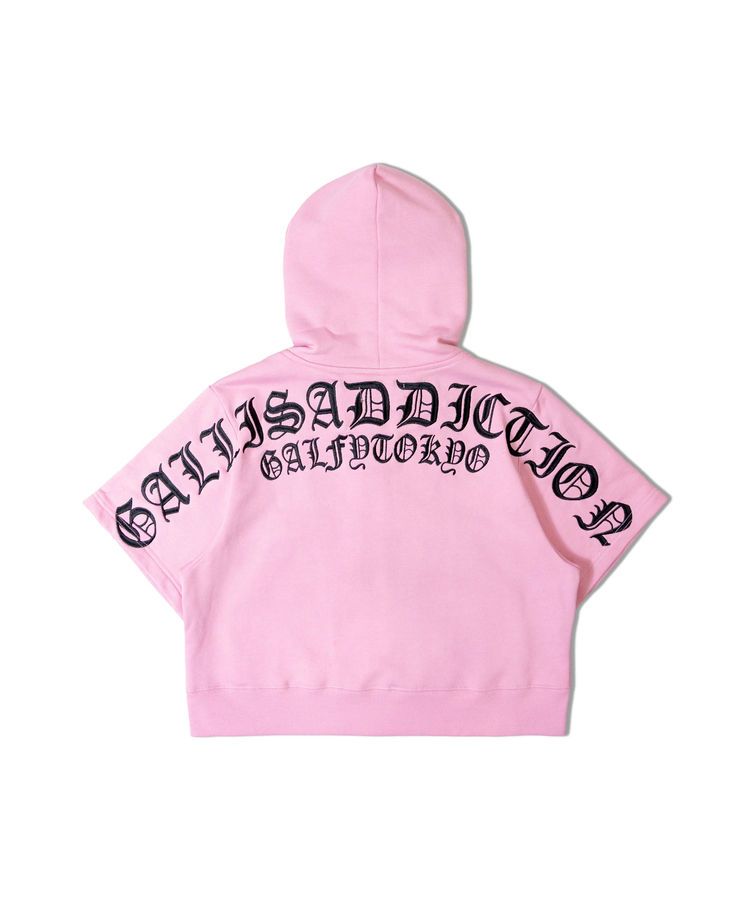JACKROSE(ジャックローズ) |【GALFY×GALLIS ADDICTION】クロスガリノハーツ半袖パーカー*セットアップ対応(MENS/WOMENS)