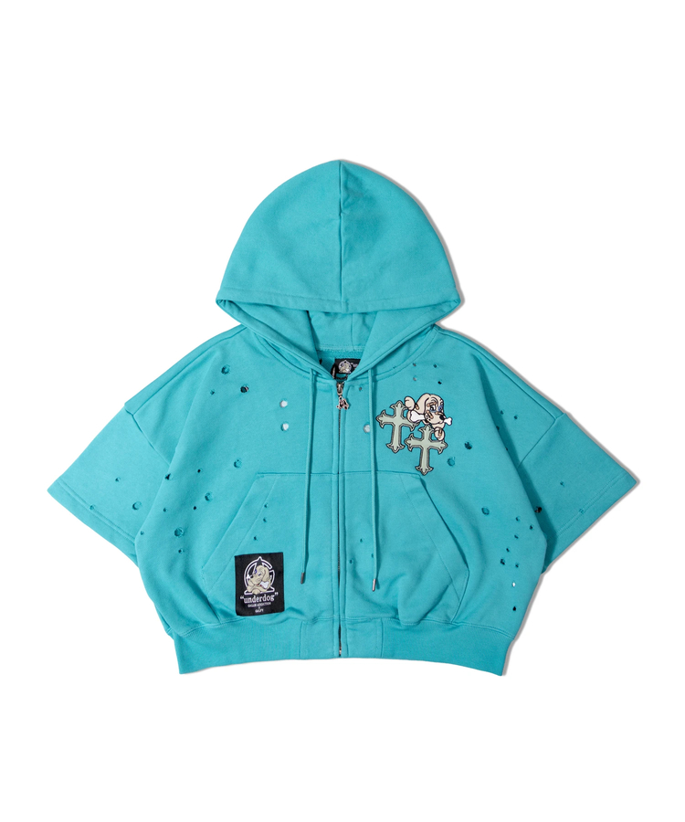 JACKROSE(ジャックローズ) |【GALFY×GALLIS ADDICTION】クロスガリノハーツ半袖パーカー*セットアップ対応(MENS/WOMENS)