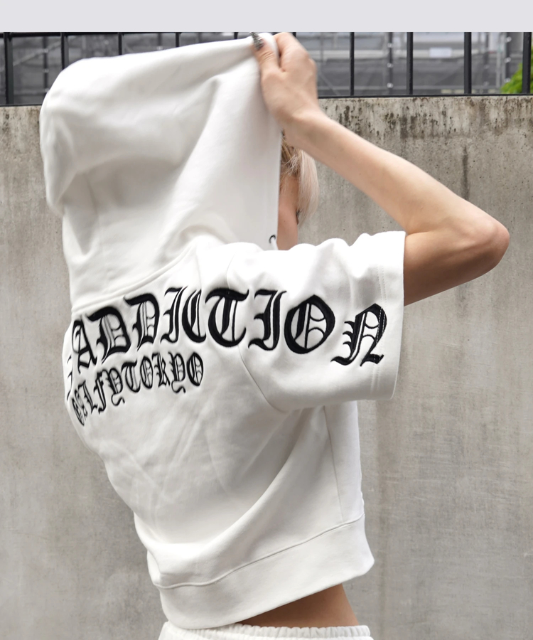 JACKROSE(ジャックローズ) |【GALFY×GALLIS ADDICTION】クロスガリノハーツ半袖パーカー*セットアップ対応(MENS/WOMENS)