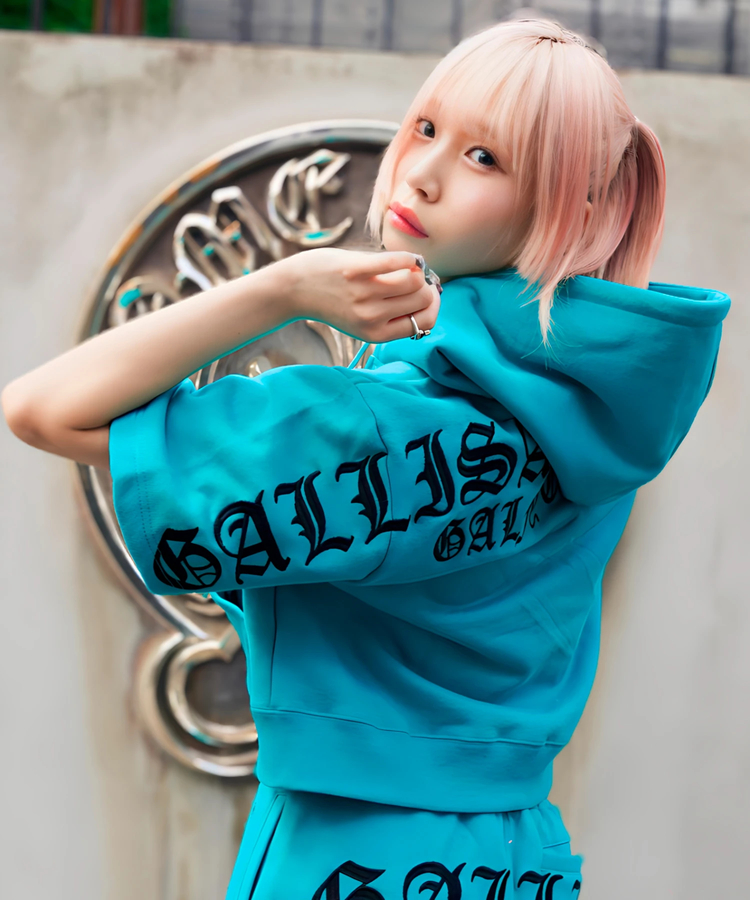 JACKROSE(ジャックローズ) |【GALFY×GALLIS ADDICTION】クロスガリノハーツ半袖パーカー*セットアップ対応(MENS/WOMENS)
