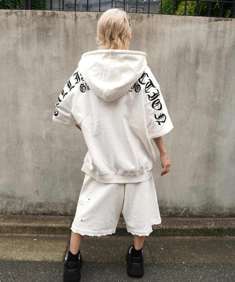JACKROSE(ジャックローズ) |【GALFY×GALLIS ADDICTION】クロスガリノハーツ半袖パーカー*セットアップ対応(MENS/WOMENS)