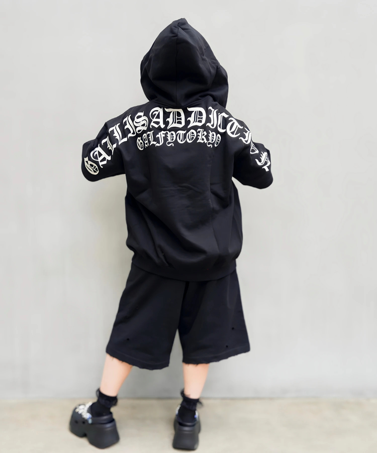 JACKROSE(ジャックローズ) |【GALFY×GALLIS ADDICTION】クロスガリノハーツ半袖パーカー*セットアップ対応(MENS/WOMENS)