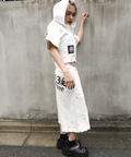 JACKROSE(ジャックローズ) |【GALFY×GALLIS ADDICTION】クロスガリノハーツ半袖パーカー*セットアップ対応(MENS/WOMENS)