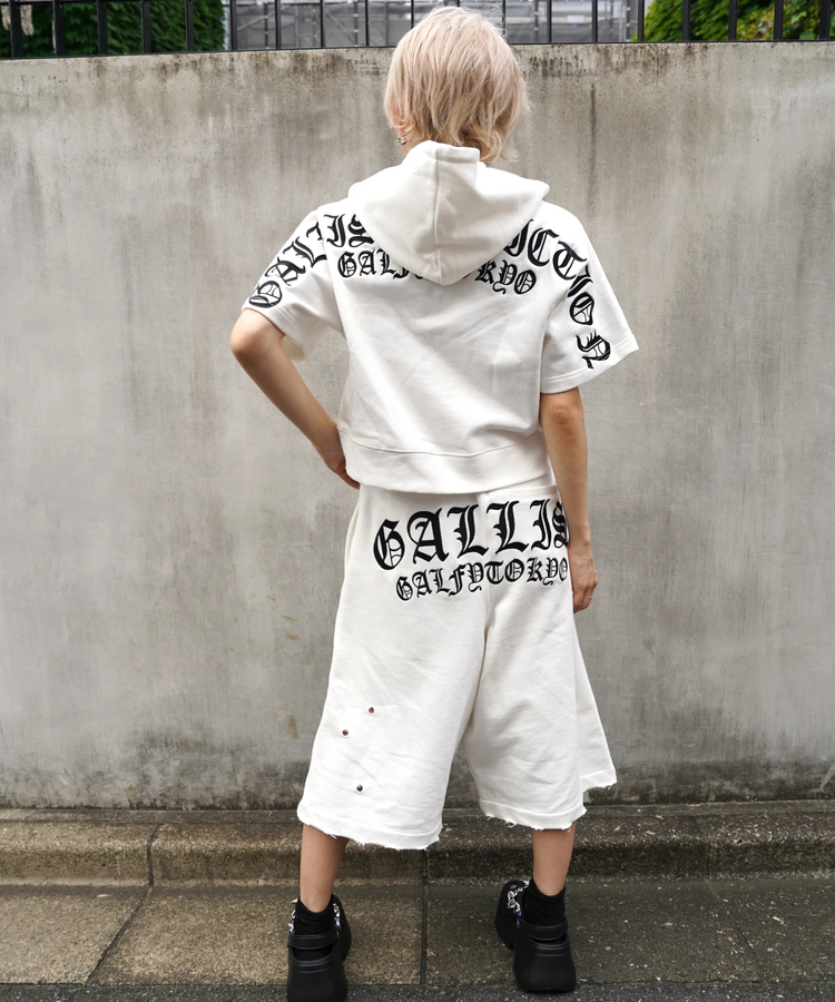 JACKROSE(ジャックローズ) |【GALFY×GALLIS ADDICTION】クロスガリノハーツ半袖パーカー*セットアップ対応(MENS/WOMENS)