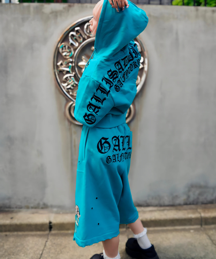 JACKROSE(ジャックローズ) |【GALFY×GALLIS ADDICTION】クロスガリノハーツ半袖パーカー*セットアップ対応(MENS/WOMENS)