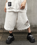 JACKROSE(ジャックローズ) |【GALFY×GALLIS ADDICTION】クロスガリノハーツハーフパンツ*セットアップ対応(MENS/WOMENS)