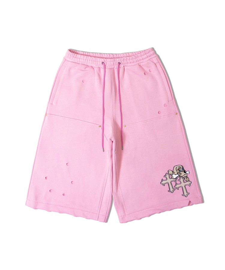 JACKROSE(ジャックローズ) |【GALFY×GALLIS ADDICTION】クロスガリノハーツハーフパンツ*セットアップ対応(MENS/WOMENS)