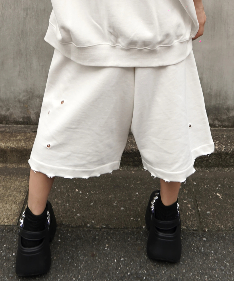 JACKROSE(ジャックローズ) |【GALFY×GALLIS ADDICTION】クロスガリノハーツハーフパンツ*セットアップ対応(MENS/WOMENS)