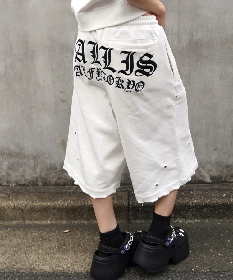 JACKROSE(ジャックローズ) |【GALFY×GALLIS ADDICTION】クロスガリノハーツハーフパンツ*セットアップ対応(MENS/WOMENS)