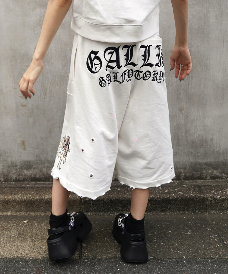 JACKROSE(ジャックローズ) |【GALFY×GALLIS ADDICTION】クロスガリノハーツハーフパンツ*セットアップ対応(MENS/WOMENS)