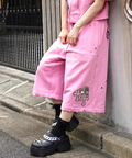 JACKROSE(ジャックローズ) |【GALFY×GALLIS ADDICTION】クロスガリノハーツハーフパンツ*セットアップ対応(MENS/WOMENS)