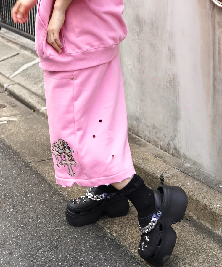 JACKROSE(ジャックローズ) |【GALFY×GALLIS ADDICTION】クロスガリノハーツハーフパンツ*セットアップ対応(MENS/WOMENS)