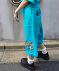 JACKROSE(ジャックローズ) |【GALFY×GALLIS ADDICTION】クロスガリノハーツハーフパンツ*セットアップ対応(MENS/WOMENS)