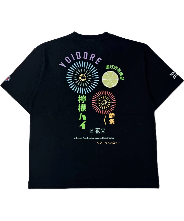 JACKROSE(ジャックローズ) |YOIDORE/酔いどれ レモンハイと花火 SS TEE(MENS)