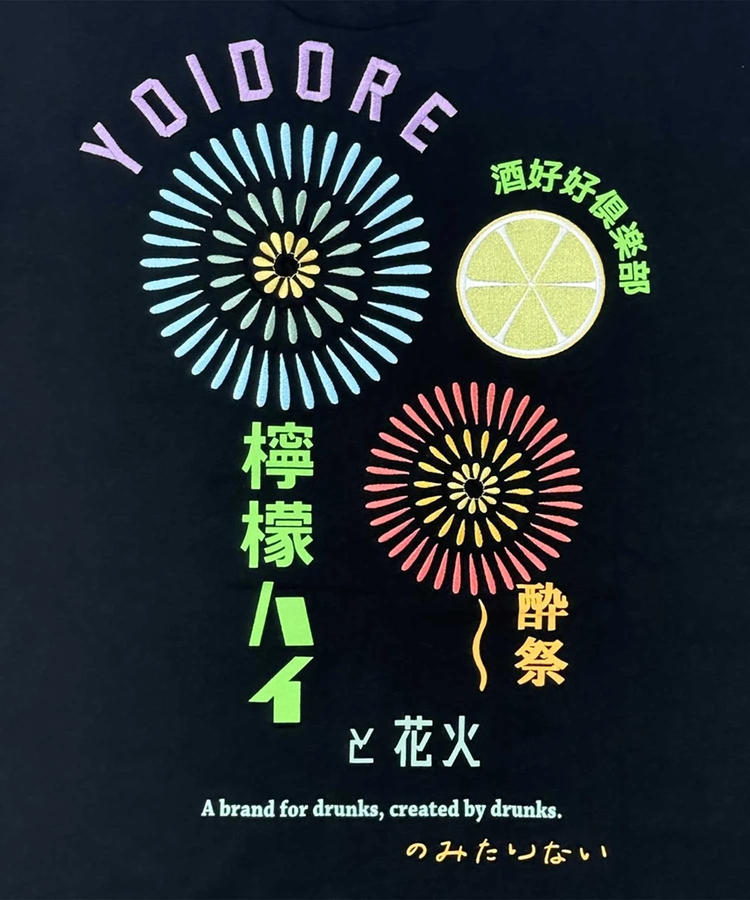 JACKROSE(ジャックローズ) |YOIDORE/酔いどれ レモンハイと花火 SS TEE(MENS)