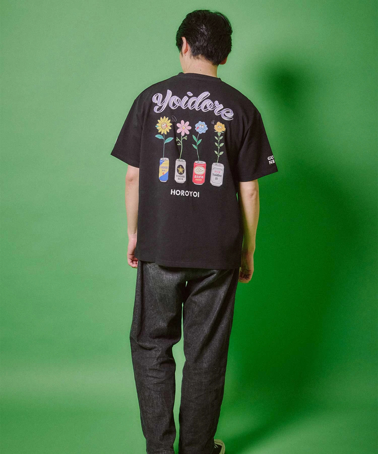 JACKROSE(ジャックローズ) |YOIDORE/酔いどれ 酔っ払いフラワー SS TEE(MENS)