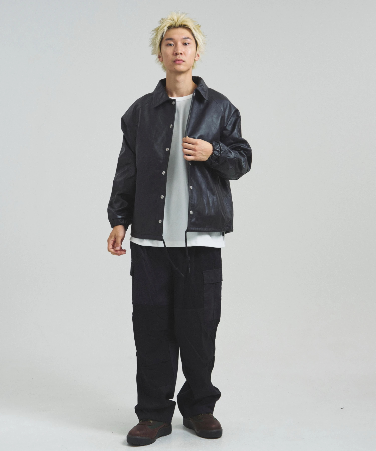 Schott/ショット LEATHER COACH JACKET(MENS)｜ファッション通販