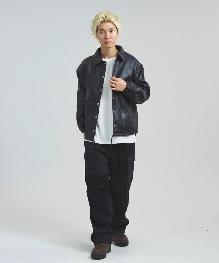 Schott/ショット LEATHER COACH JACKET(MENS)｜ファッション通販