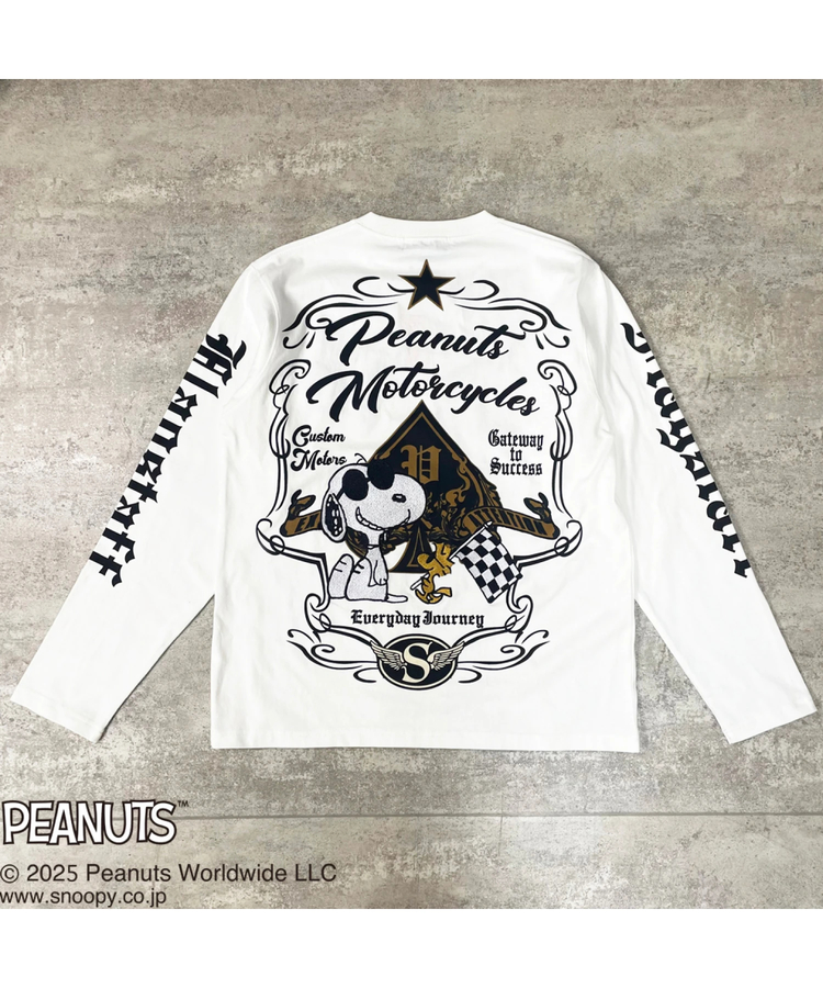 JACKROSE(ジャックローズ) |Flagstaff/フラッグスタッフ SNOOPY MOTORCYCLES LSTEE(MENS)
