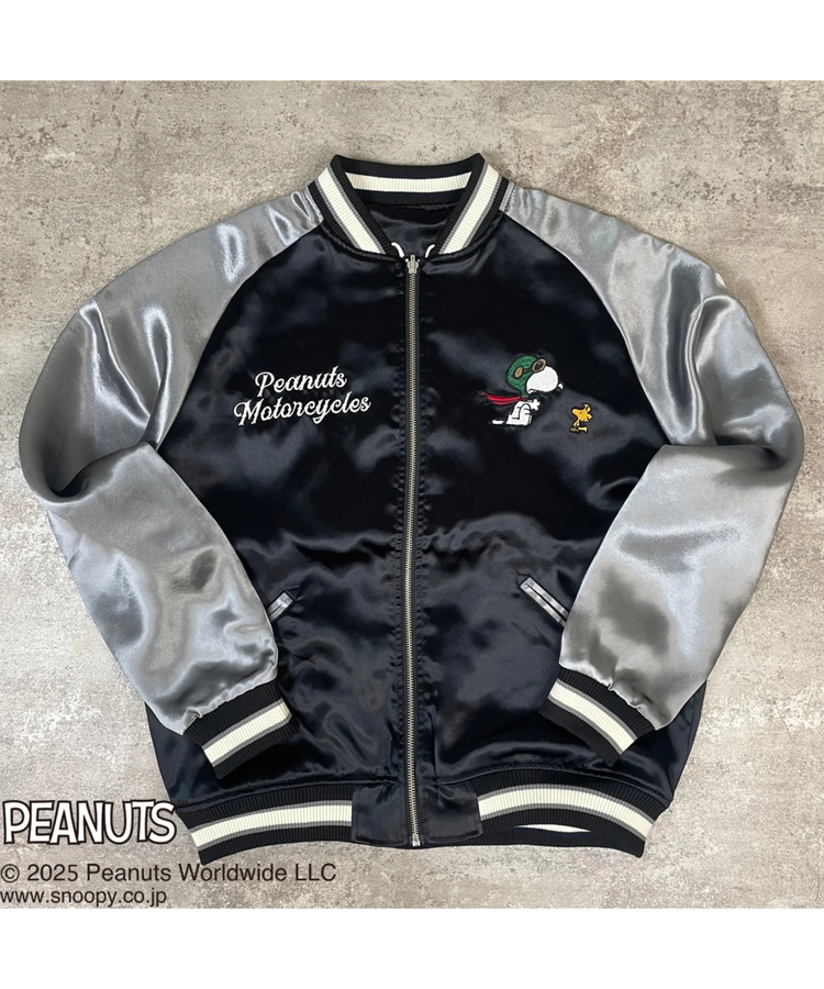 JACKROSE(ジャックローズ) |Flagstaff/フラッグスタッフ SNOOPY-MOTORCYCLES-リバーシブルスカジャン(MENS)