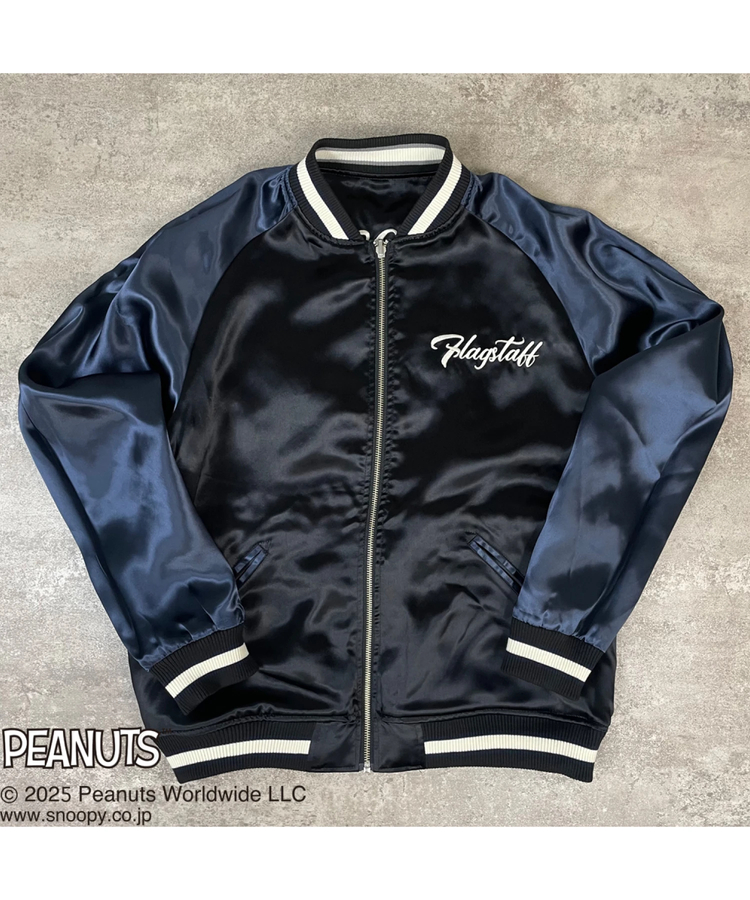 JACKROSE(ジャックローズ) |Flagstaff/フラッグスタッフ SNOOPY-MOTORCYCLES-リバーシブルスカジャン(MENS)