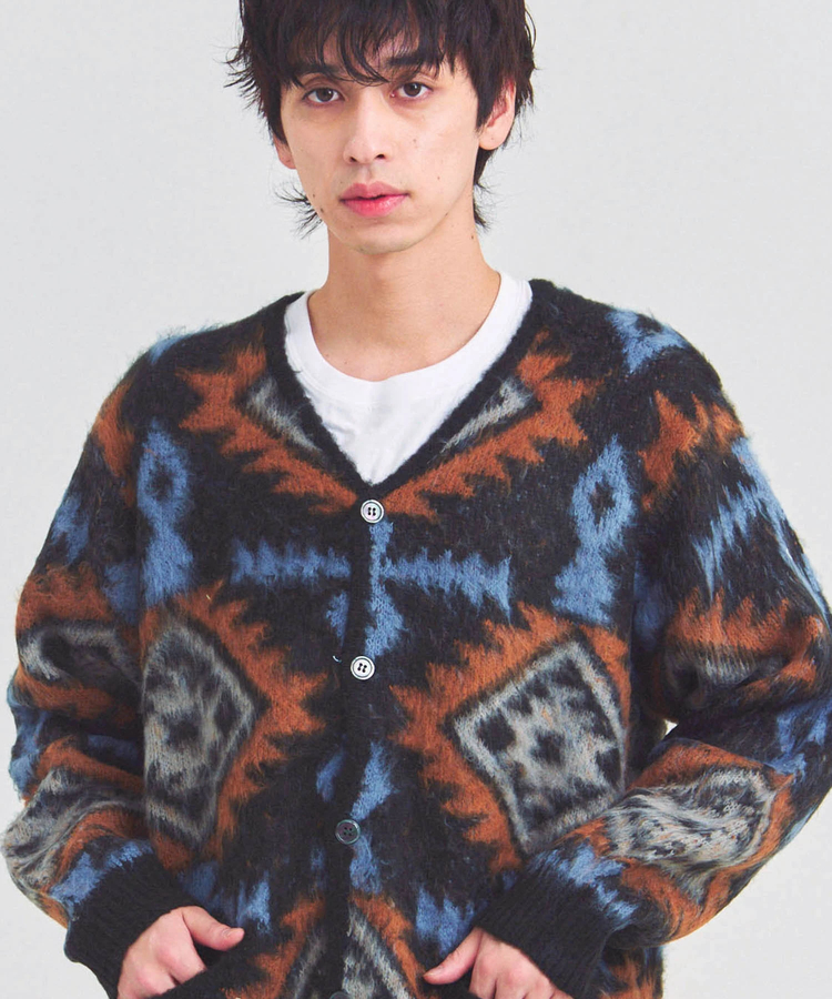 JACKROSE(ジャックローズ) |HOUSTON/ヒューストン MOHAIR TOUCH CARDIGAN(MENS)