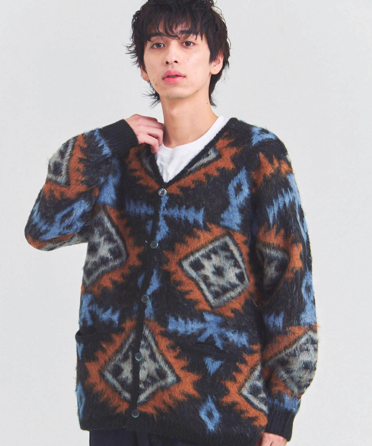 JACKROSE(ジャックローズ) |HOUSTON/ヒューストン MOHAIR TOUCH CARDIGAN(MENS)