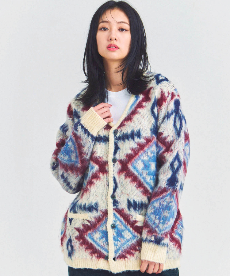 JACKROSE(ジャックローズ) |HOUSTON/ヒューストン MOHAIR TOUCH CARDIGAN(MENS)