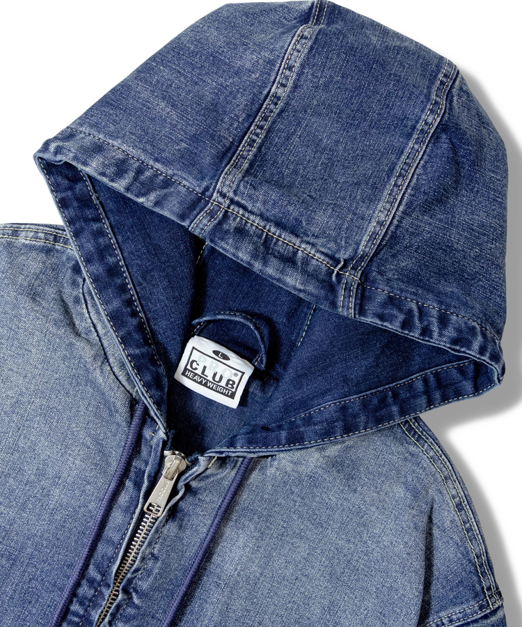 JACKROSE(ジャックローズ) |PRO CLUB/プロクラブ  Heavyweight Denim Zip-Up Jacket(MENS)