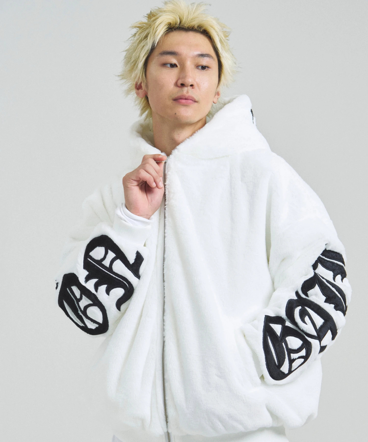 JACKROSE(ジャックローズ) |GA OLD ENGLISH LOGO FUR BLOUSON(MENS)