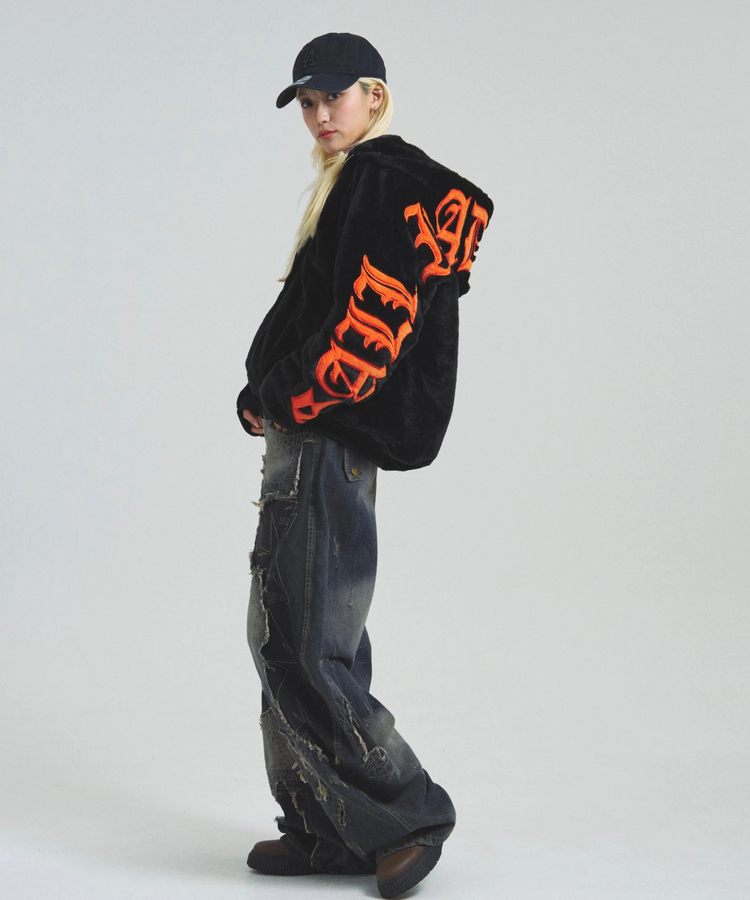 JACKROSE(ジャックローズ) |GA OLD ENGLISH LOGO FUR BLOUSON(MENS)
