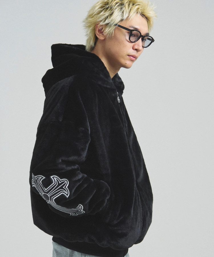 JACKROSE(ジャックローズ) |GA CROSS-EMBLEM FUR BLOUSON(MENS)