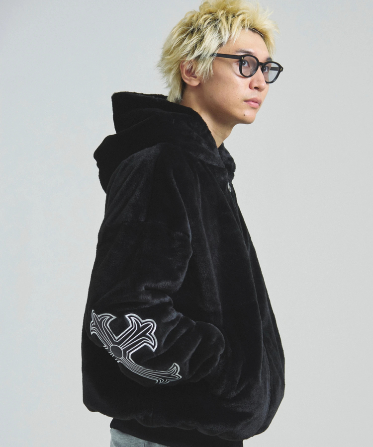 JACKROSE(ジャックローズ) |GA CROSS-EMBLEM FUR BLOUSON(MENS)